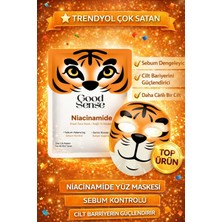 Good Sense Tiger Desenli Niacinamide Kağıt Yüz Maskesi Sebum Dengeleyici Gözenek Sıkılaştırıcı Bakım