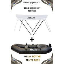 Oslo Fishing Team Kamuflaj 0.90MM Şişme Bot ve Tente Seti