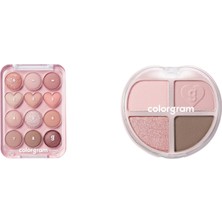 Colorgram Pin Point Eyeshadow Palette 01 Peach & Coral... +1 Parça Makyaj Seti