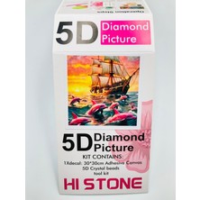 Duck Hoby 30X30 Boncuklu Taşlı Mozaik Elmas Goblen Pano Tablo Resim Puzzle Dıamond Paıntıng Hı Stone