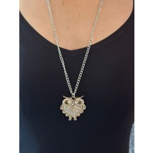 Gönülden Tasarım Baykuş Uçlu Unisex Kolye 32 cm