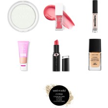 Wet N Wild Barefocus Sabitleyici Pudra Translucent... +6 Parça Makyaj Seti