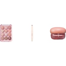 Colorgram Pin Point Eyeshadow Palette 01 Peach & Coral... +2 Parça Makyaj Seti
