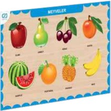 Ahşap Meyveler Eğitici Set