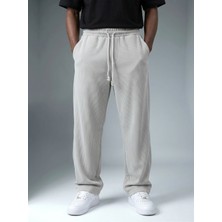Erkek Fitilli Baggy Pantalon K2026P Lastik Bel 95% Pamuk Konforlu Günlük Kullanım İçin