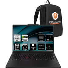 Lenovo Thinkpad P16S Gen 4 Intel Core Ultra 7 265H 8gb 4tb SSD Rtx Pro 1000/8GB 16" Fhd+ W11P Taşınabilir Iş Istasyonu & Per4 Çanta 21QWS1S900P395