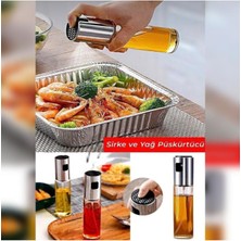 Abnturk Yağ Sirke Püskürtücü Cam Sprey Şişe Yağdanlık ve Limon Püskürtme Şişesi  100 ml