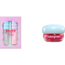 Colorgram Fruity Glass Tint Mini Duo Dudak Parlatıcısı Seti ... +1 Parça Makyaj Seti