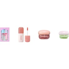 Colorgram Fruity Glass Tint Mini Duo Dudak Parlatıcısı Seti ... +3 Parça Makyaj Seti