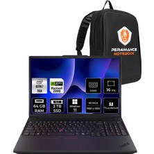 Lenovo Thinkpad P16V Gen 3 Intel Core Ultra 7 265H 64GB 2tb SSD Rtx Pro 2000/8GB 16" Fhd+ W11H Taşınabilir Iş Istasyonu & Per4 Çanta 21RTS1EA00P394