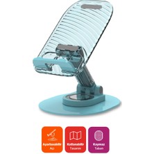 Polosmart PSM143 Telefon Tablet Standı 60° Ayarlanabilir 1000G Taşıma Kapasiteli Mavi
