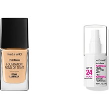 Wet N Wild Photo Focus Foundation Dewy Lumineux Fondöten Sof... +1 Parça Makyaj Seti