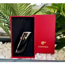 Cohiba 3 Torch Pürmüz Siyah Yan Ağız Puro Çakmağı
