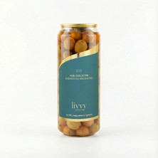 Livvy Premium Foods Ege Çizik Yeşil Zeytin 350 g - Doğal Fermente Katkısız