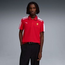 Puma Erkek Kırmızı Puma Ferrari Mt7 Polo Kırmızı Polo T-Shirt