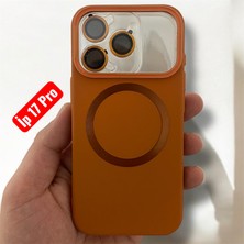 Bruntoo BR Iphone 17 Pro Uyumlu Magnezyum Standlı Kapak Magsafe Sert Kılıf + Kamera Lens Koruma .