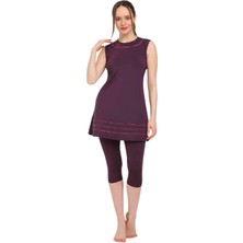 Chelly Kolsuz Battal Biyeli Tesettür 3055 Mürdüm 48-54 Serili