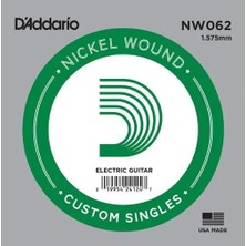 D'addario NW062 Elektro ve Akustik Tek Tel (Kalin Mi) 0.062