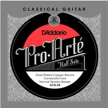 D'addario Scn-3b Pro-Arte Klasik Gitar Teli Üst 3 Tel (Sadece Bas Teller) Normal Tension