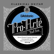 D'addario Sch-3b Pro-Arte Klasik Gitar Teli Üst 3 Tel (Sadece Bas Teller) Hard Tension
