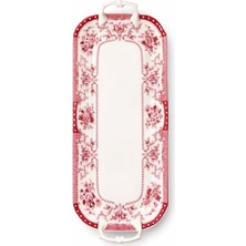 Evaliza Voila Kulplu Sunum Tabak Kırmızı 39CM