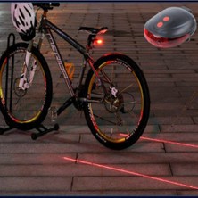 Epilons Lazer Güvenlik Şeritli Bisiklet Lambası