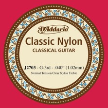 D'addario J2703 Klasik Tek Tel Naylon G-(Sol) Normal