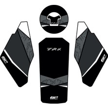 Gp Kompozit Benelli Trk 502 / 502X 2018-2024 Uyumlu Tank Pad Siyah