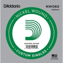 D'addario NW060 Elektro ve Akustik Tek Tel (Kalin Mi) 0.060
