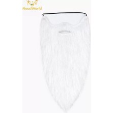 Dadya Milla Ddy Beyaz Renk Lastikli Uzun Takma Sakal 40 cm Mil