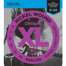 D'addario ESXL120 Elektro Gitar Tel Seti Xl 09-42 Super Light Double Ball