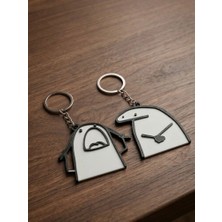 LUVIA3DSTORE Angry Lover Keychain- 3D  Baskı Karakter Anahtarlık