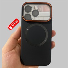 Bruntoo BR Iphone 17 Pro Uyumlu Magnezyum Standlı Kapak Magsafe Sert Kılıf + Kamera Lens Koruma .