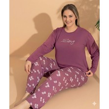 E-Bulurum Boyraz ML-01244 Kadın Battal Pijama Takımı
