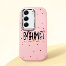 HONTINGA Tecno Camon 40 ile Uyumlu Kılıfı Kamera Korumalı Düşüme Önleyici Basitlik Pembe Yumuşak Silikon Telefon Kılıfı Mama Desenli K4-0241