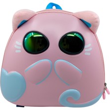 Elit Kedi Desenli Kabartmalı Anaokulu Sırt Çantası