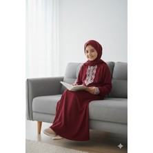 Defka Dantelli Kız Çocuk Namaz Elbisesi - Ilk Namazım Serisi Özel Tasarım