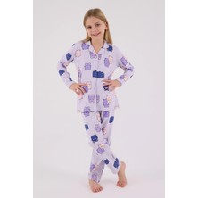 E-Bulurum Rolypoly 3706-2 Kız Çocuk Pijama Takımı