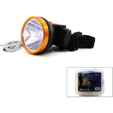 Şarjli 30W Kafa Lambasi Fener USB - Type-C Kademe Işikli (5446)