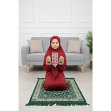 Defka Dantelli Kız Çocuk Namaz Elbisesi - Ilk Namazım Serisi Özel Tasarım