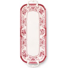 Evaliza Voila Kulplu Sunum Tabak Kırmızı 33CM