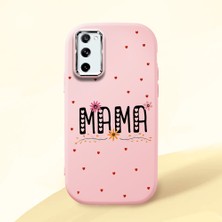 HONTINGA Samsung Galaxy S20 Fe ile Uyumlu Kılıfı Kamera Korumalı Düşüme Önleyici Basitlik Pembe Yumuşak Silikon Telefon Kılıfı Mama Desenli K4-0241