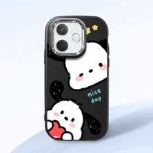 HONTINGA Oppo A5 Pro 5g ile Uyumlu Kılıfı Kamera Korumalı Düşüme Önleyici Basitlik Siyah Yumuşak Silikon Telefon Kılıfı Karikatür Desenli K4-0255