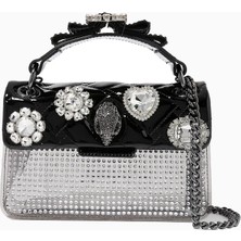 Kurt Geiger Mini Kensington Taşlı Kadın El ve Omuz Çantası