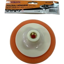 MegaSepet Mey Ithalat® Nikon 12550TM Polisaj Süngeri 125 mm Turuncu Orta Sert
