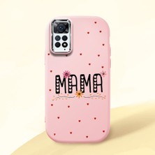 HONTINGA Redmi Note 12 Pro 4g ile Uyumlu Kılıfı Kamera Korumalı Düşüme Önleyici Basitlik Pembe Yumuşak Silikon Telefon Kılıfı Mama Desenli K4-0241