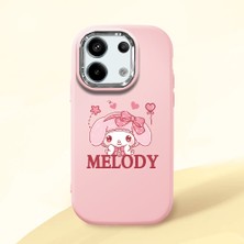 HONTINGA Redmi Note 13 Pro 5g ile Uyumlu Kılıfı Kamera Korumalı Düşüme Önleyici Basitlik Pembe Yumuşak Silikon Telefon Kılıfı Melody Desenli K4-0258