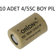 Orion 1.2V Ni-Cd 4/5 Sc 1500MAH Şarj Edilebilir Pil