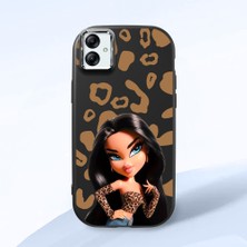 HONTINGA Samsung Galaxy A04E ile Uyumlu Kılıfı Kamera Korumalı Düşüme Önleyici Basitlik Siyah Yumuşak Silikon Telefon Kılıfı Güzel Kadın Desenli K4-0237