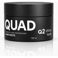 Quad Q2 Shiny Look Saç Şekillendirici Pasta – Parlak Görünüm &amp; Güçlü Tutucu – Unisex - 100 ml